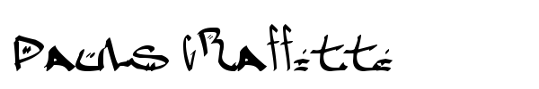 Pauls Graffitti font preview
